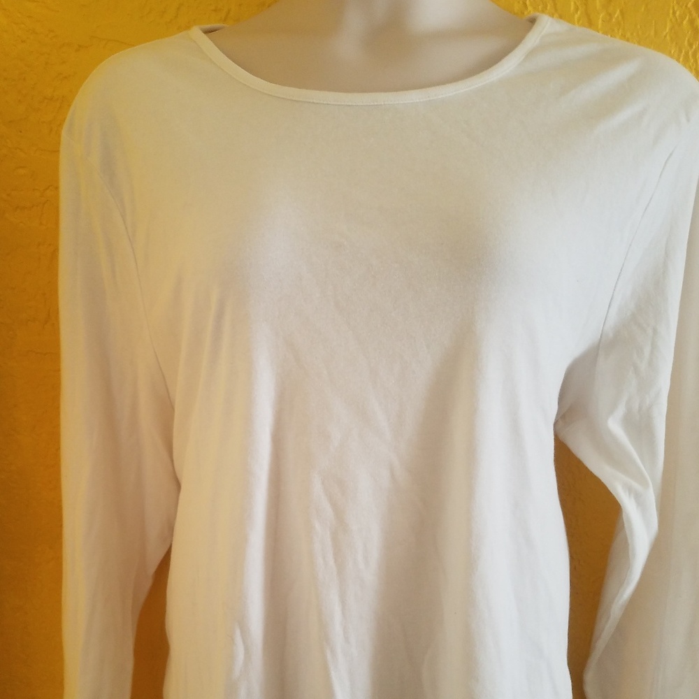 APPLESEED'S White Slimming Shirt PLUS Size 3X